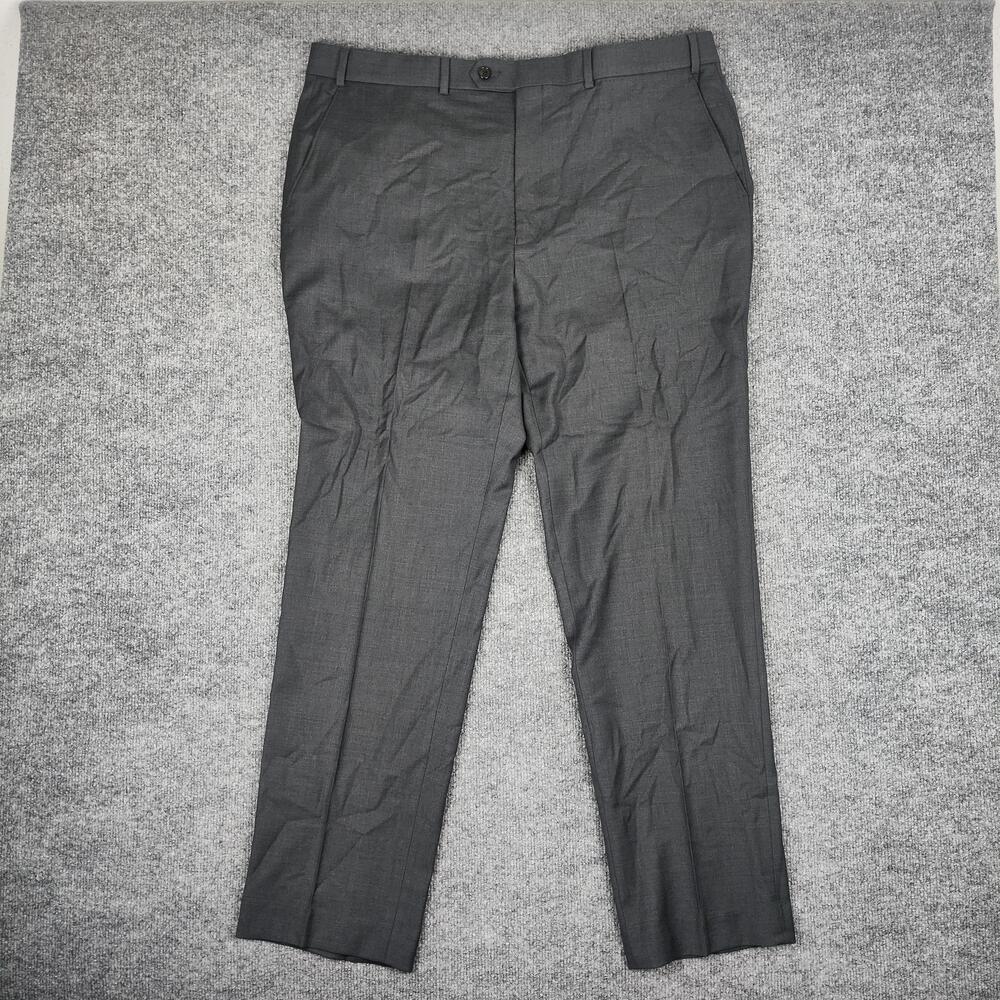 Lauren Ralph Lauren Pants Mens 40x32 Gray Wool Stretch Flat Front Dress Trousers